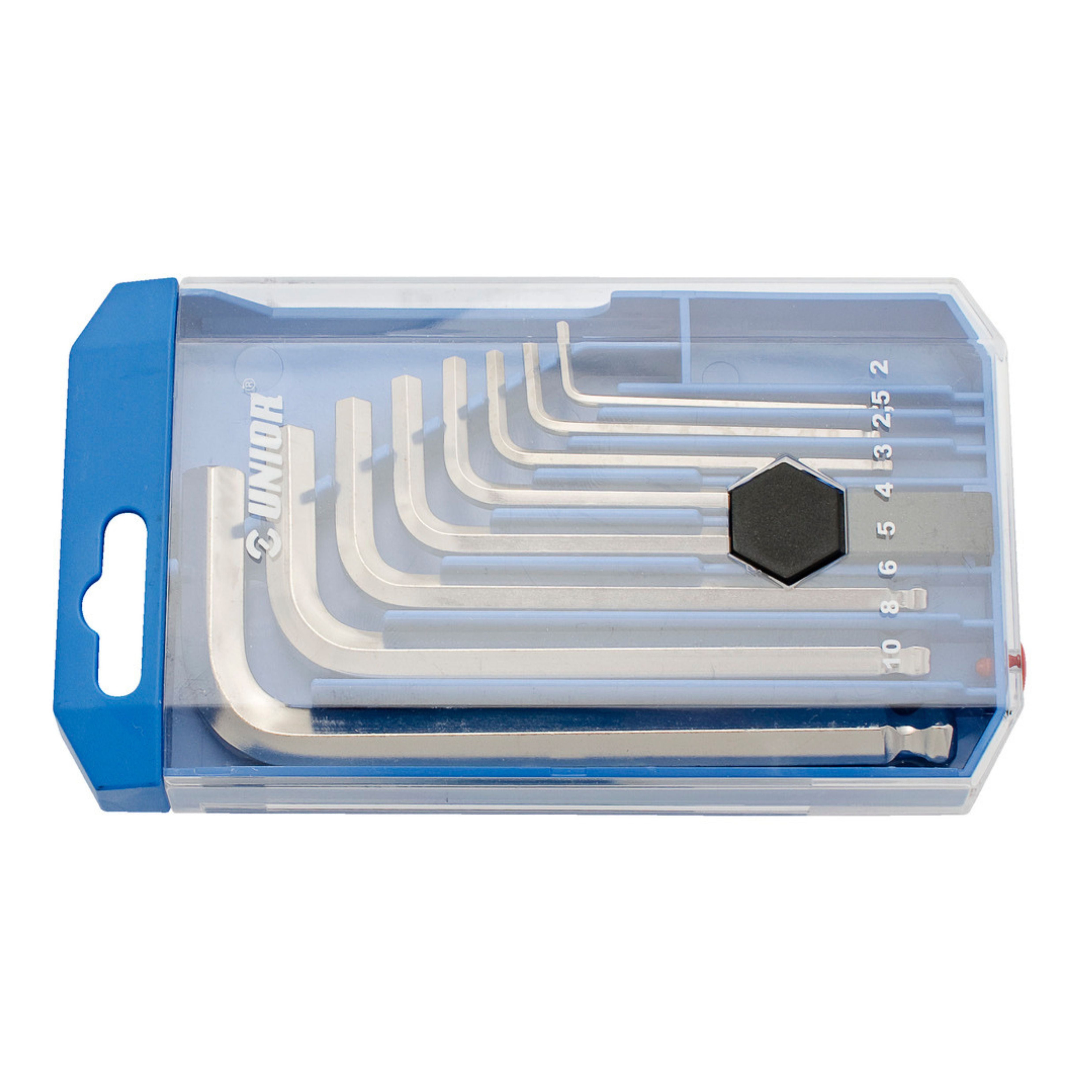 **Set of ball end hexagon wrenches in plastic box 220/3SPB1 2-10/8
