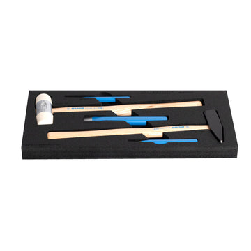 Set of hammers and punches in SOS tool tray 964/10SOS /5