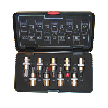 Screwdriver socket 1/2 with TX profile 3112TXS S09