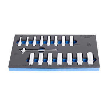 **Set of long sockets 3/8 in SOS tool tray 964/56SOS /16