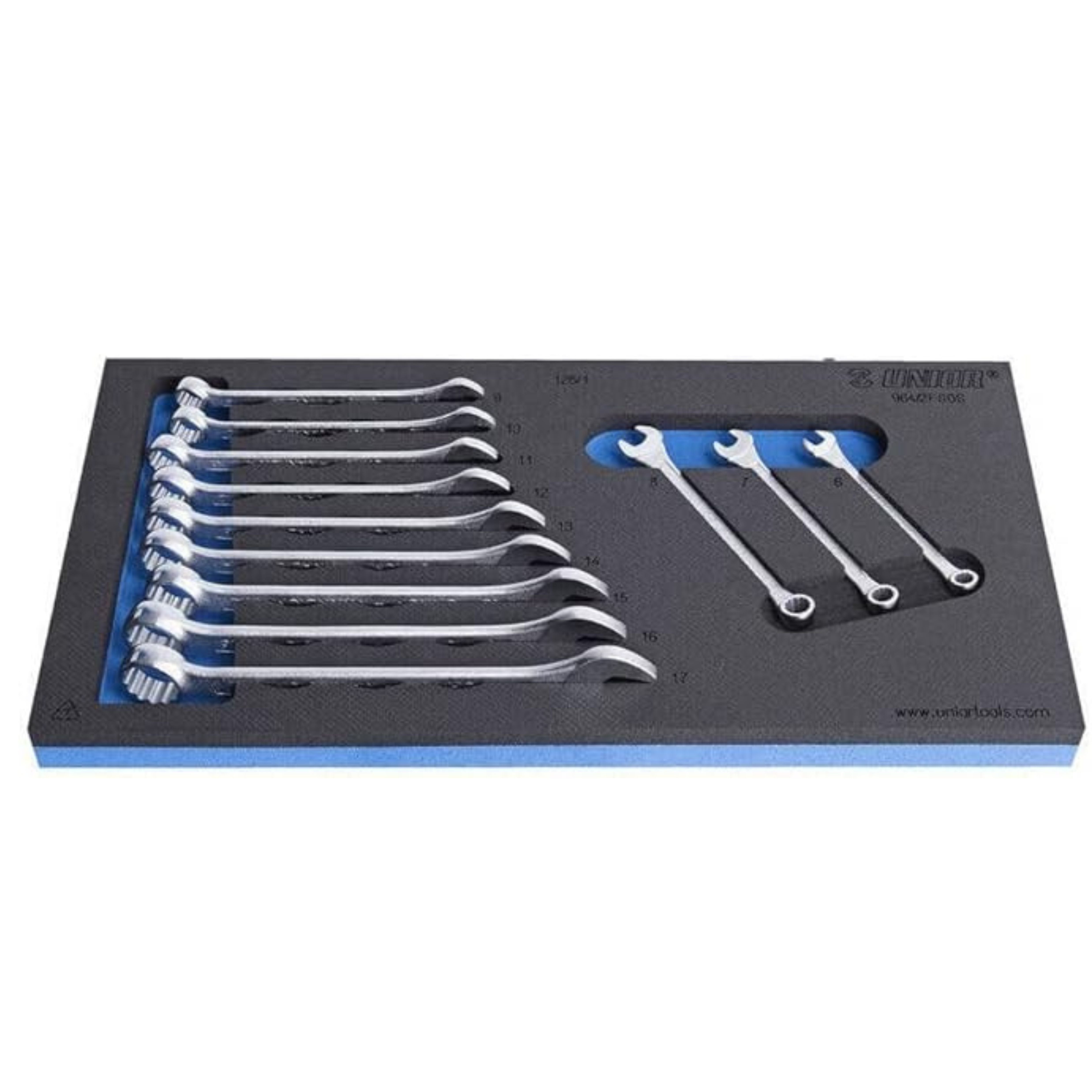 **Set of short combinations wrencs in SOS tool trayhe 964/2FSOS 0