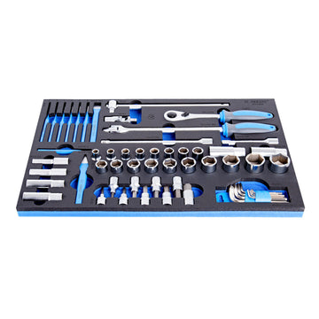 Set of socket wrenches in SOS tool tray 964/50SOS 0