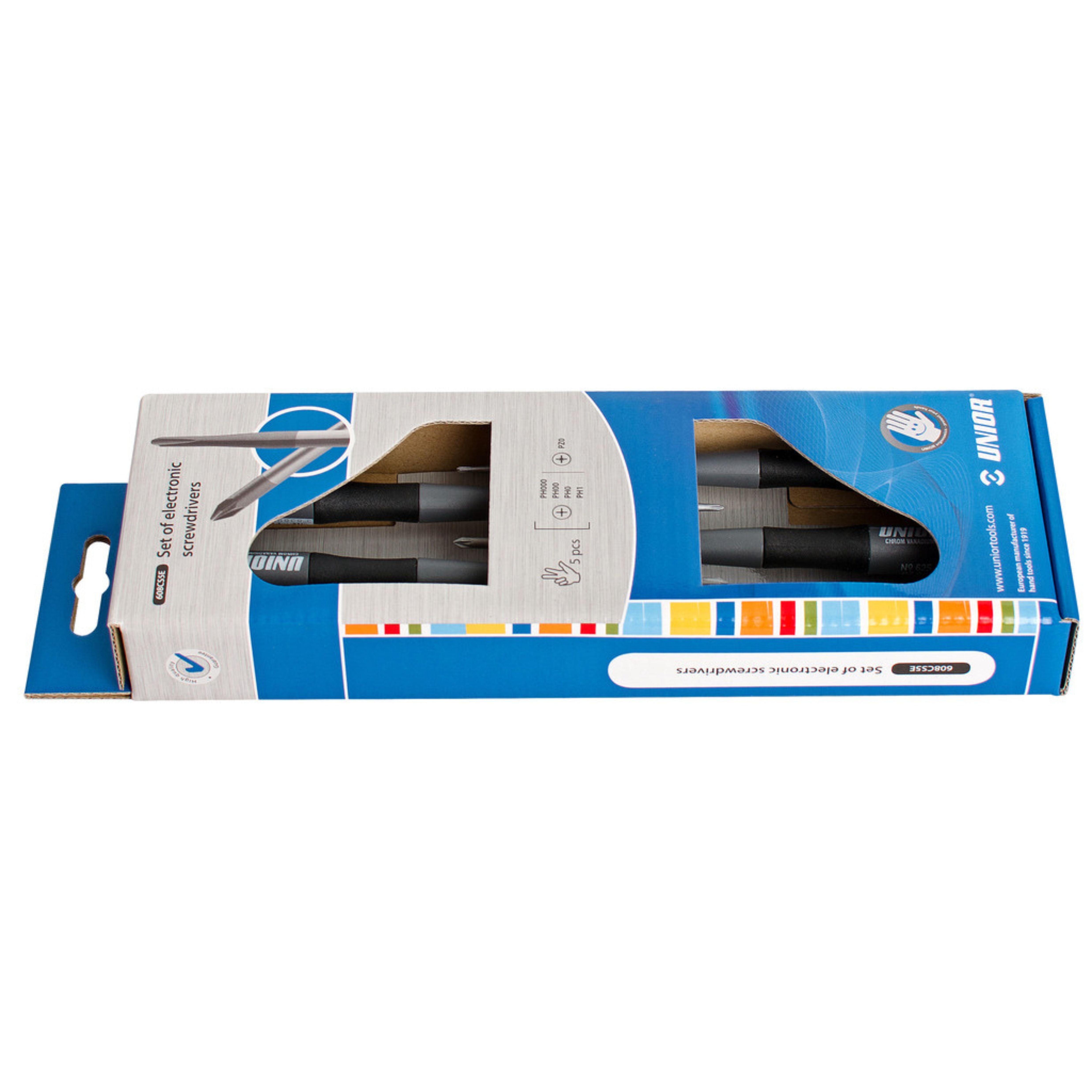 **Set of electronic screwdrivers in carton box 608CS5E /5