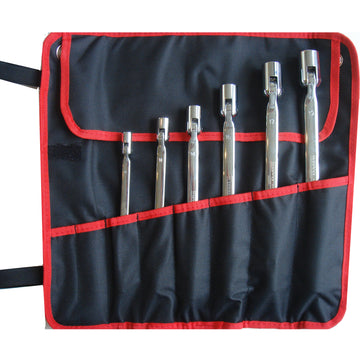 Set of double swivel end socket wrenches 3160 S06 - 8-19