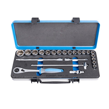 Socket set 1/2 in metal box 190BI6P23 10 - 32/23