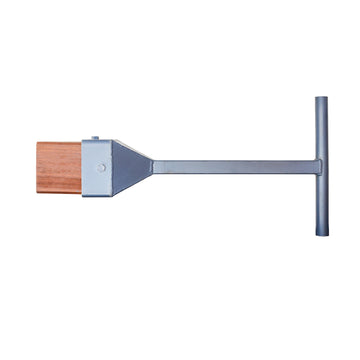 Soil rammer, wooden spool