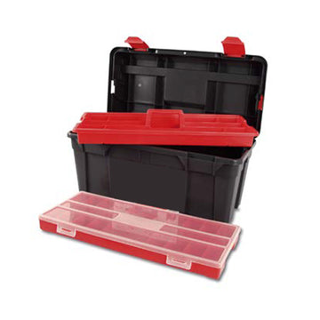 Tool case + organizer, plastic  580 x 285 x 290