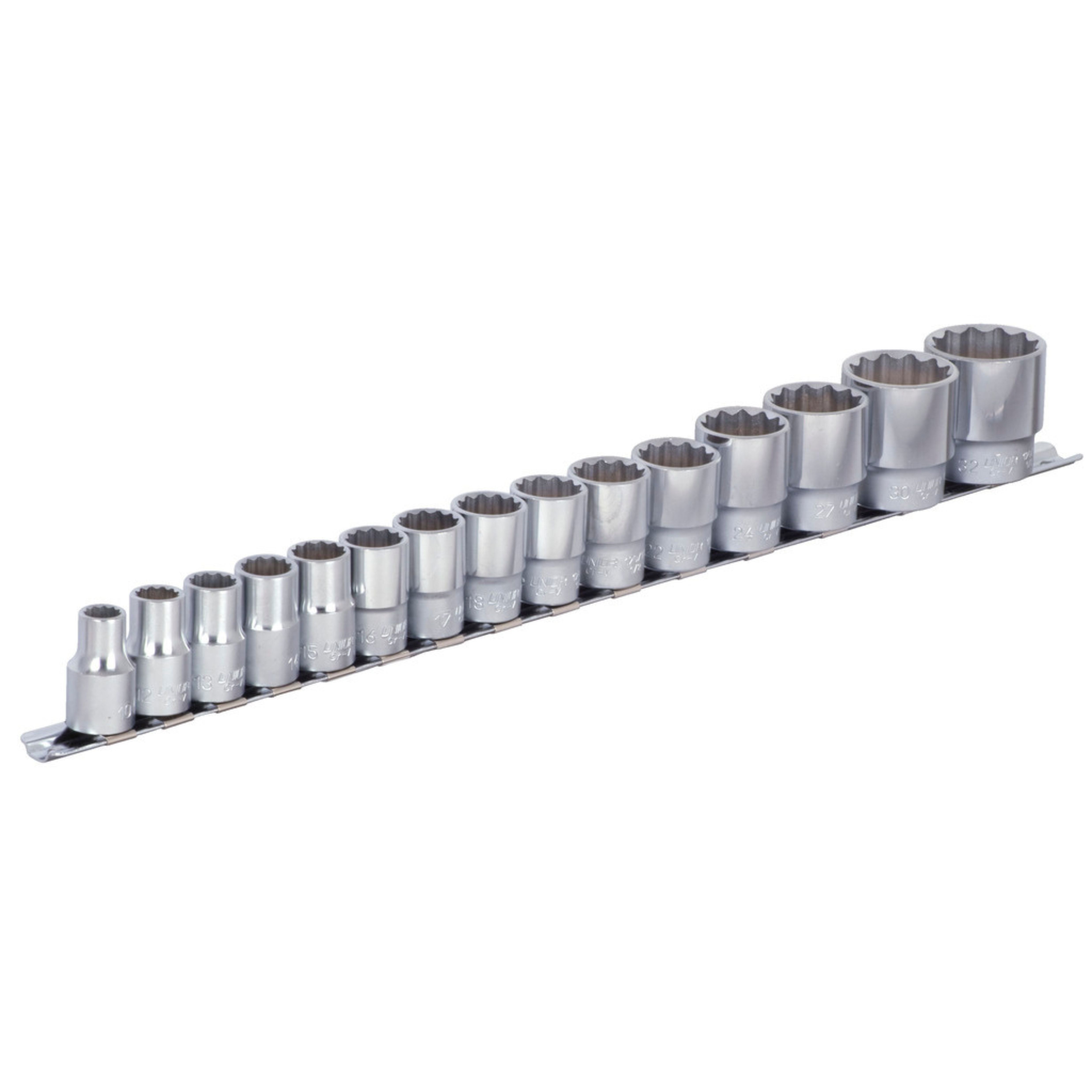 **Socket set 1/2 on rail 190H12P15 10 - 32/15