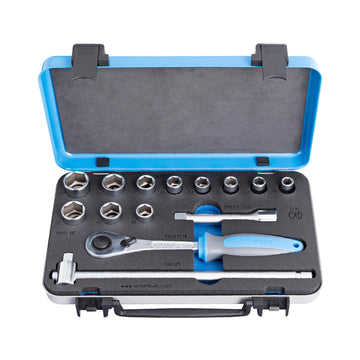 Socket set 1/2 in metal box 190BI6P14 10 - 24/14