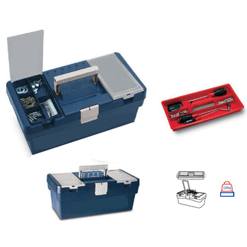 Tool case, plastic  400 x 217 x 166
