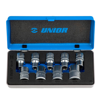 Set of sockets with internal TX profile 1/2 in metal box 191MB1 E 10 - E 24/9
