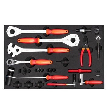 Bike tool set in SOS tool tray 1600SOS17-US