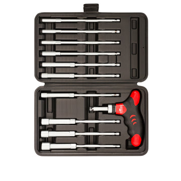 Set of socket wrench with ratchet T-handle 2680T S10 5-13