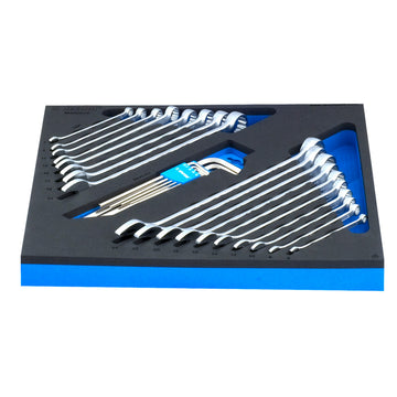 Set of combination and hexagon wrenches, long in SOS tool tray 964/2DSOS 0