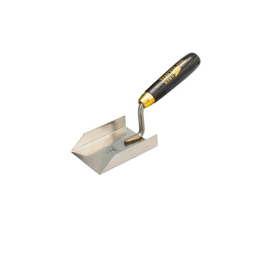 Corner trowel, 2 sides, stainless steel