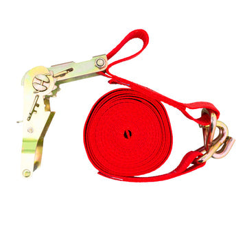 Lashing strap, with ratchet and hooks 2931 5M x 38