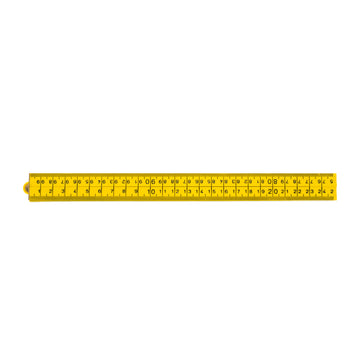 Folding rule, nylon, yellow 4396N 1M