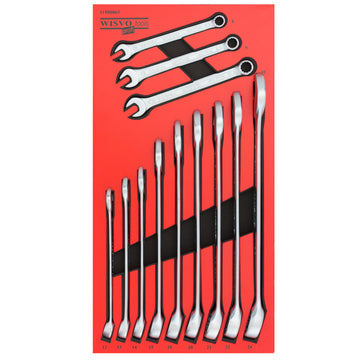 Set of combinations wrenches in SOS tool tray 3198/65