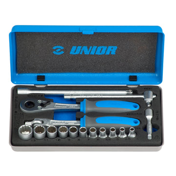 **Socket set 1/4 in metal box 188BI12P16 4 - 13/16
