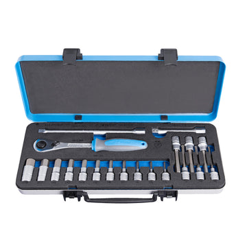 Socket set 1/2 in metal box 190BIHX1P20 /20