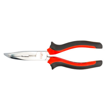 Telephone pliers with cutting edges, serrated, curved  200