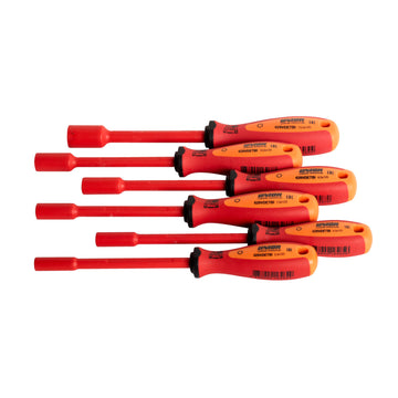 Set of insulated socket wrenches with VDE TBI handle 629CS6VDETBI 5,5 - 13/6