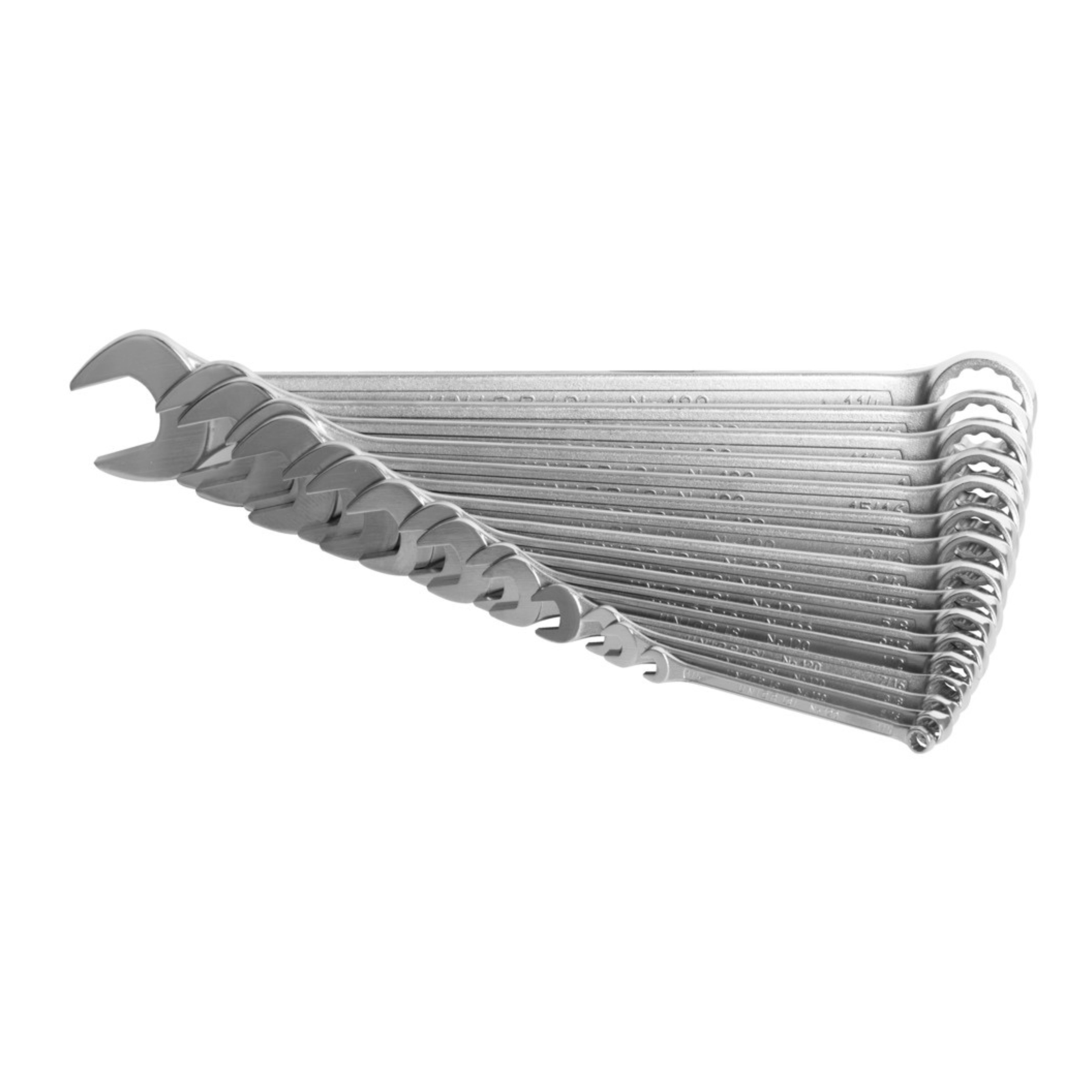 **Set of combination wrenches, long type in carton box 120/1CB 1/4"-1.1/4"/16