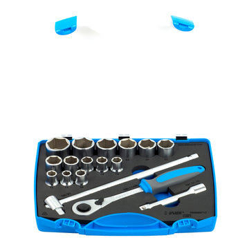 Socket set 1/2 in plastic box 190BI6P17 10 - 32/17