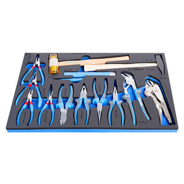 Set of BI pliers and hammer in SOS tool tray 964/51SOS 0