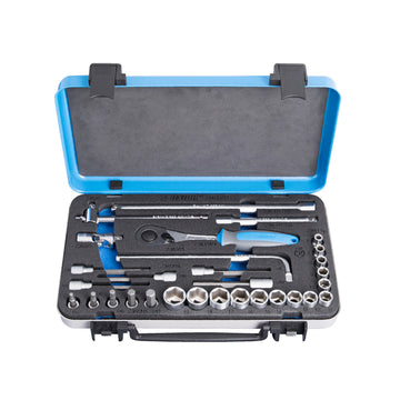 Socket set 3/8 in metal box 239D /30