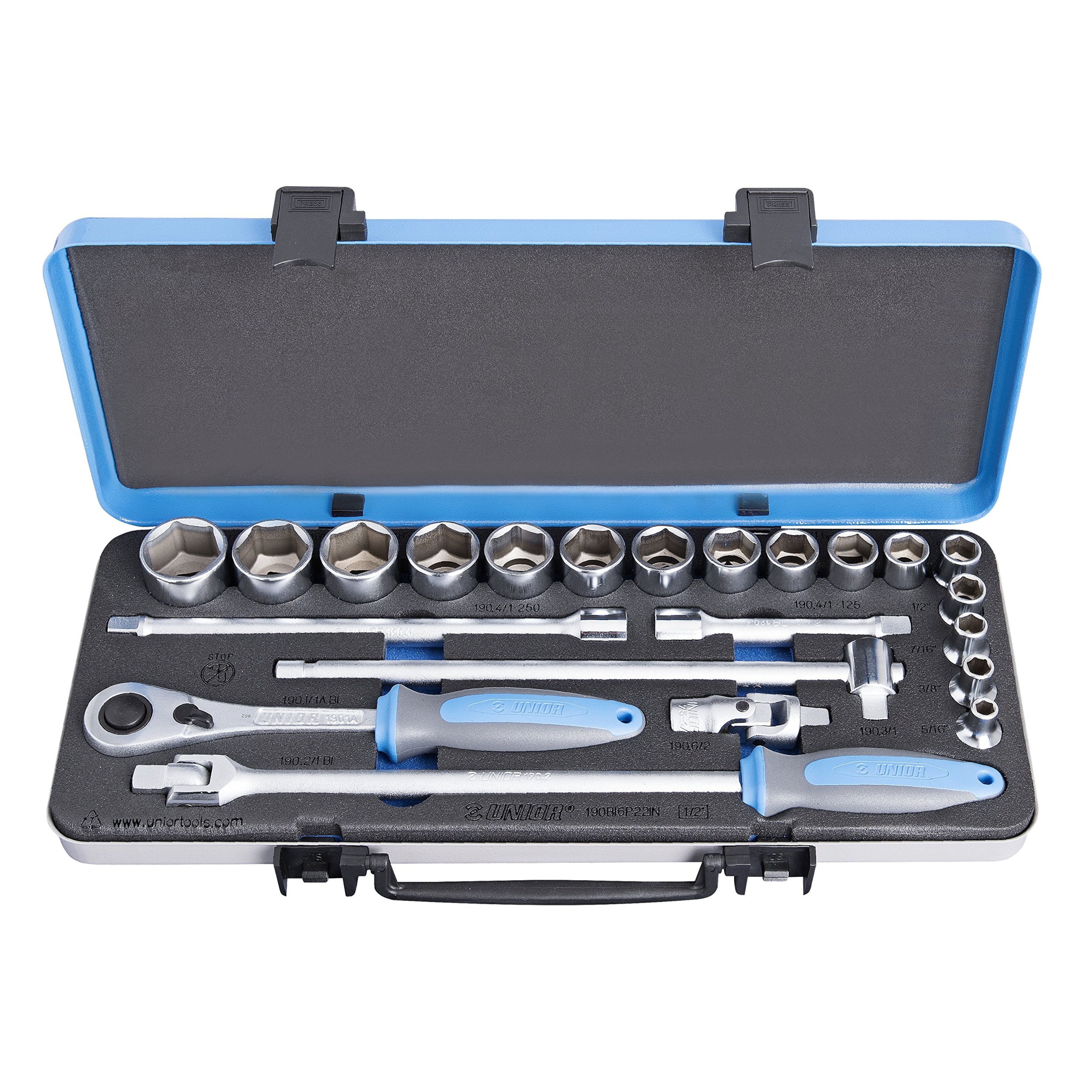 **Socket set 1/2 in metal box 190BI6P22IN /22