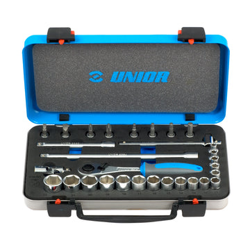 Socket set 3/8 in metal box 239C /30