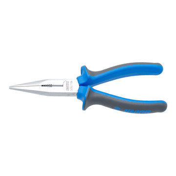Long nose pliers with side cutter and pipe grip, straight 508/1BI 200