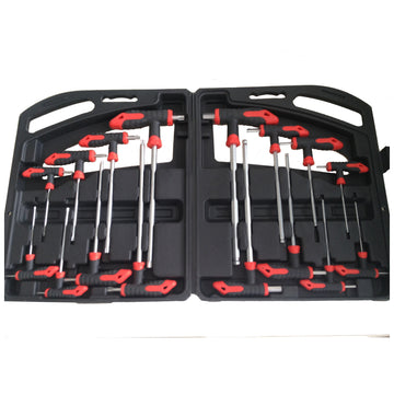 Set of Hexagonal head screwdriver with T-handle TX + HX 3172 S16