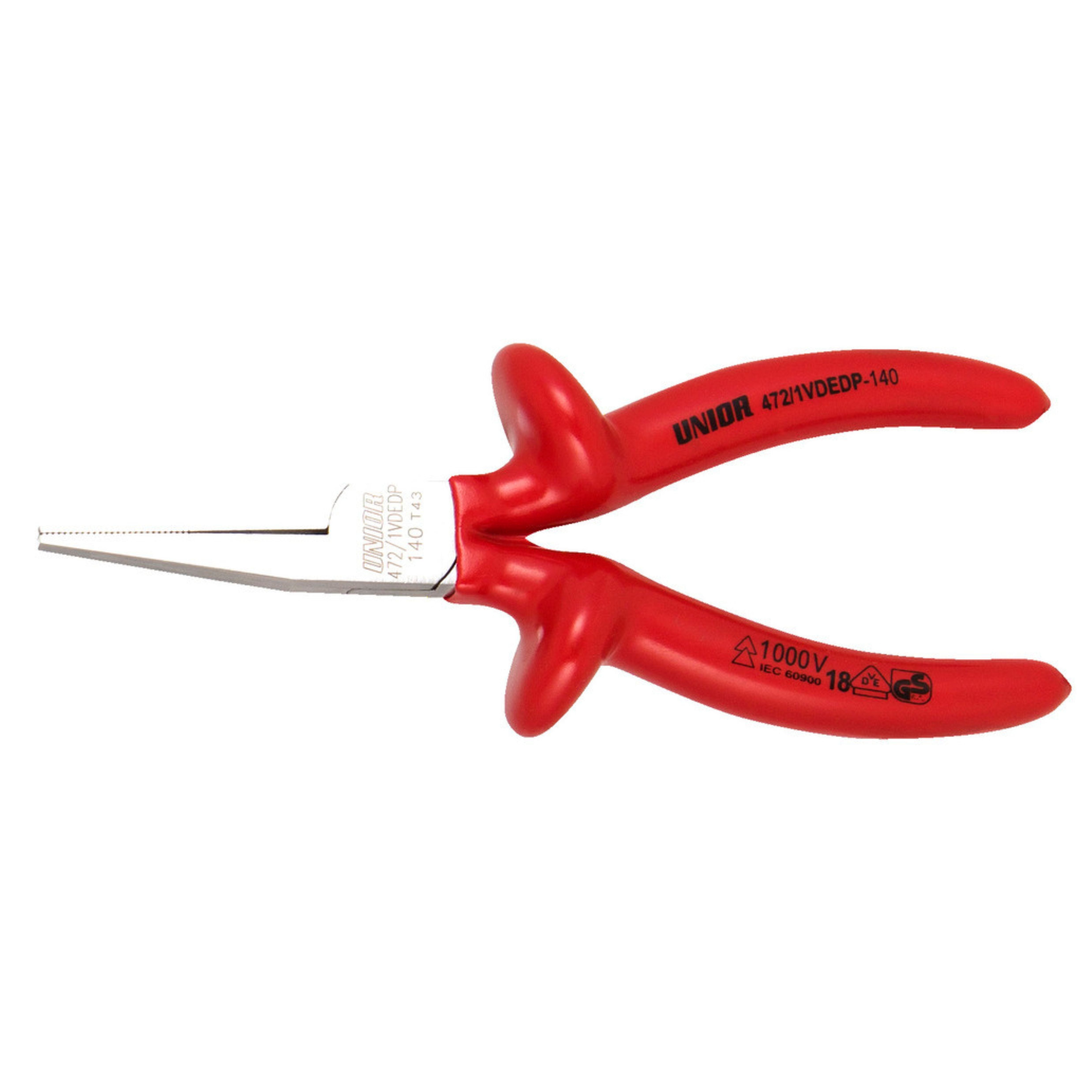 **Long flat nose pliers 472/1VDEDP 140