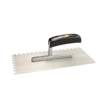 Plastering trowel, serrated  280 - 4 x 4