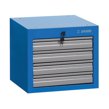 Tool chest narrow mounted under bench top - 4 drawers 990NDH4 475 x 650 x 430