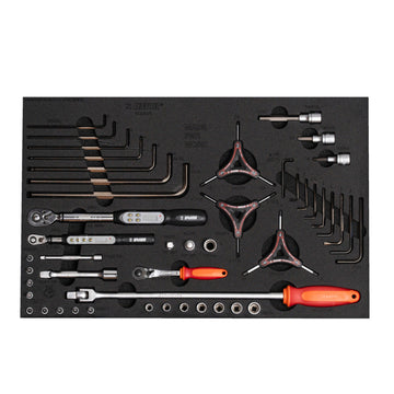 Bike tool set in SOS tool tray 1600SOS15-US
