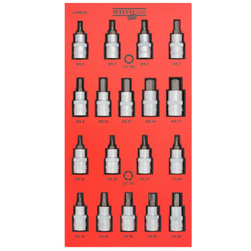 Socket wrench set HX + TX in SOS tool tray 3198/92