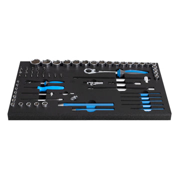 Set of socket wrenches in SOS tool tray 964/47SOS